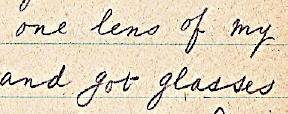 RAB diary Thursday July 18, 1918, Graudenz: "glasses back mended within three hours"