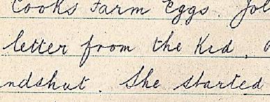 RAB diary Thursday July 18, 1918, Graudenz: "a letter from the Kid"